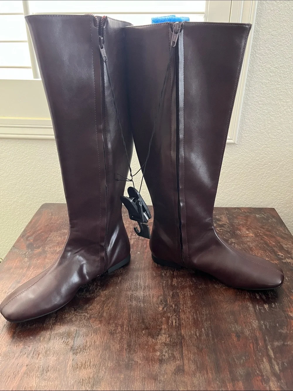 Time and Tru dark maroon  Zip Riding Boots